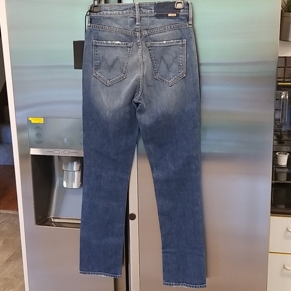 💕MOTHER SUPERIOR💕 Dazzler ~ Cowboys Don't Cry High Rise Straight Leg 24 NWT - Picture 10 of 16